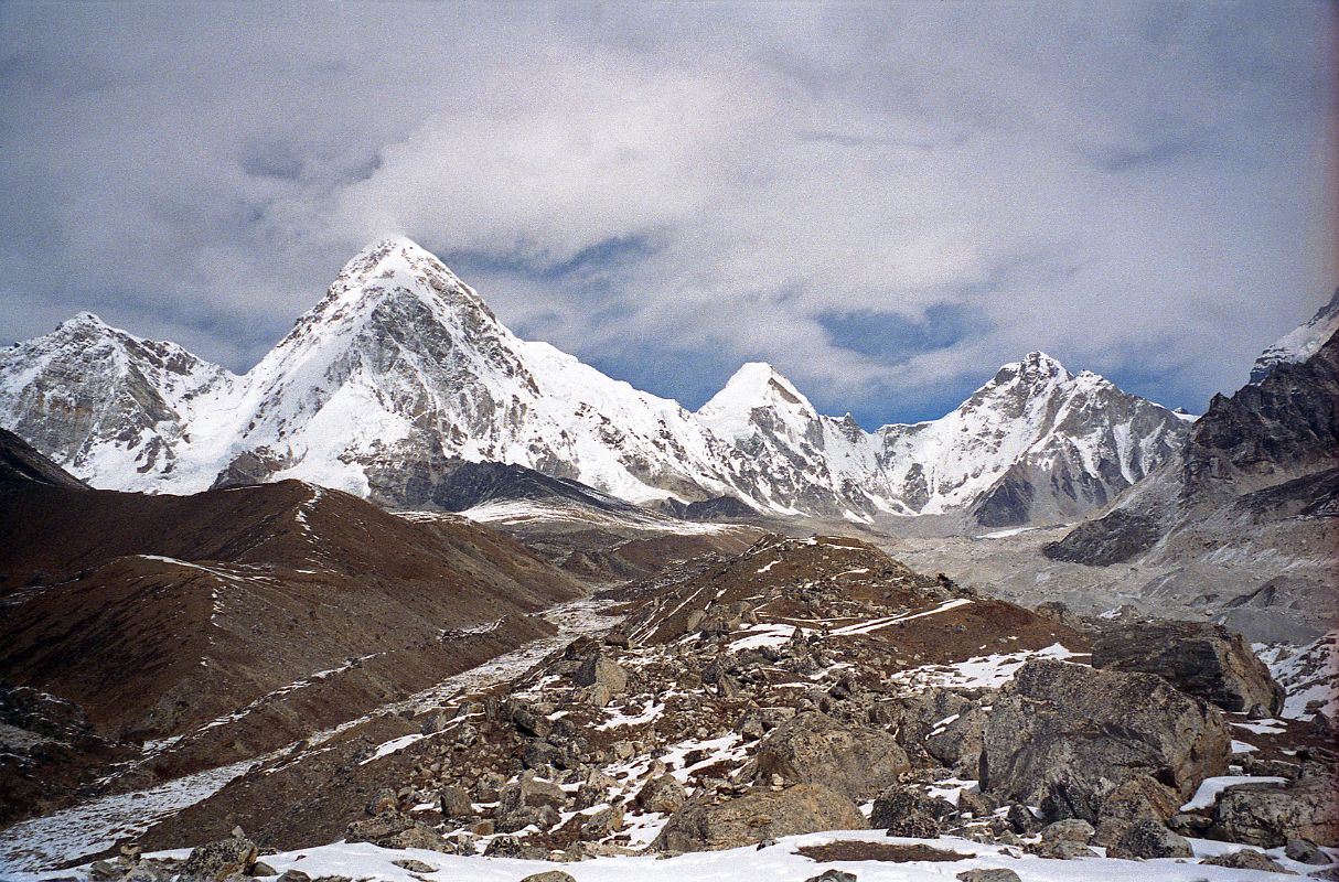 14 Pumori, Lingtren, Khumbutse, And Changtse From Lobuche